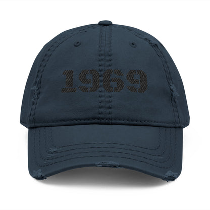 Vintage Distressed Dad Hat | 1969 Embroidered Cap for Casual Style, Birthday Gift, Father's Day, Everyday Wear - TRV