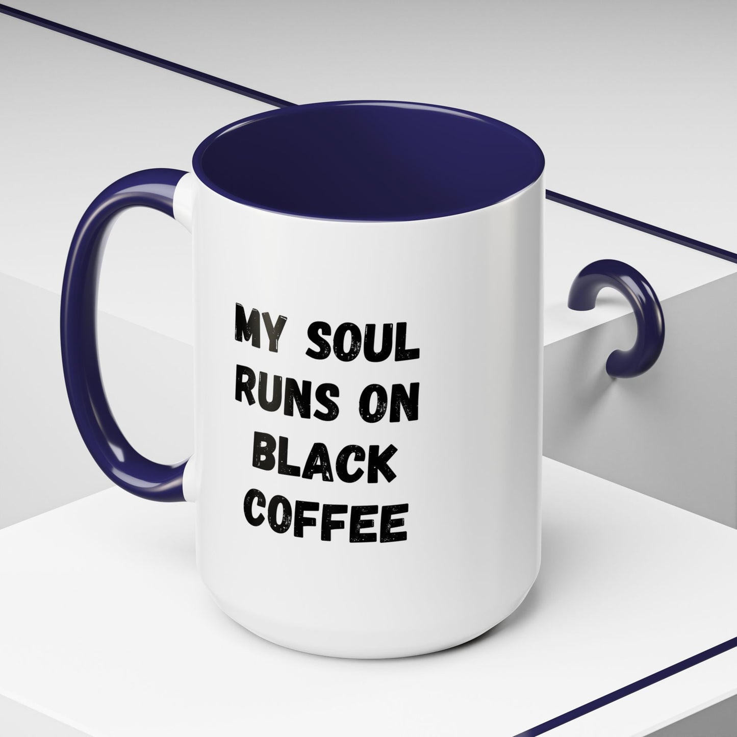 Funny Coffee Mug - My Soul Runs on Black Coffee | Perfect Gift for Coffee Lovers, Office Mugs, Tea, Barista, Halloween