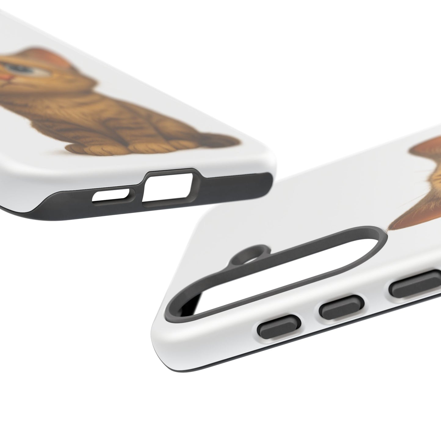 Cute Cat Phone Case, Funny Kitty Case, Animal Lover Gift, Cat Lover Accessory, Unique Cat Design Case, Pet Mom Gift - TRV