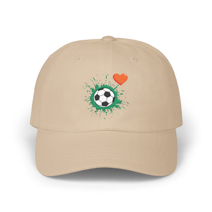 Soccer Love Dad Cap | Perfect Gift for Sports Lovers, Father's Day, Outdoor Events, Casual Wear, Adjustable Cap - TRV