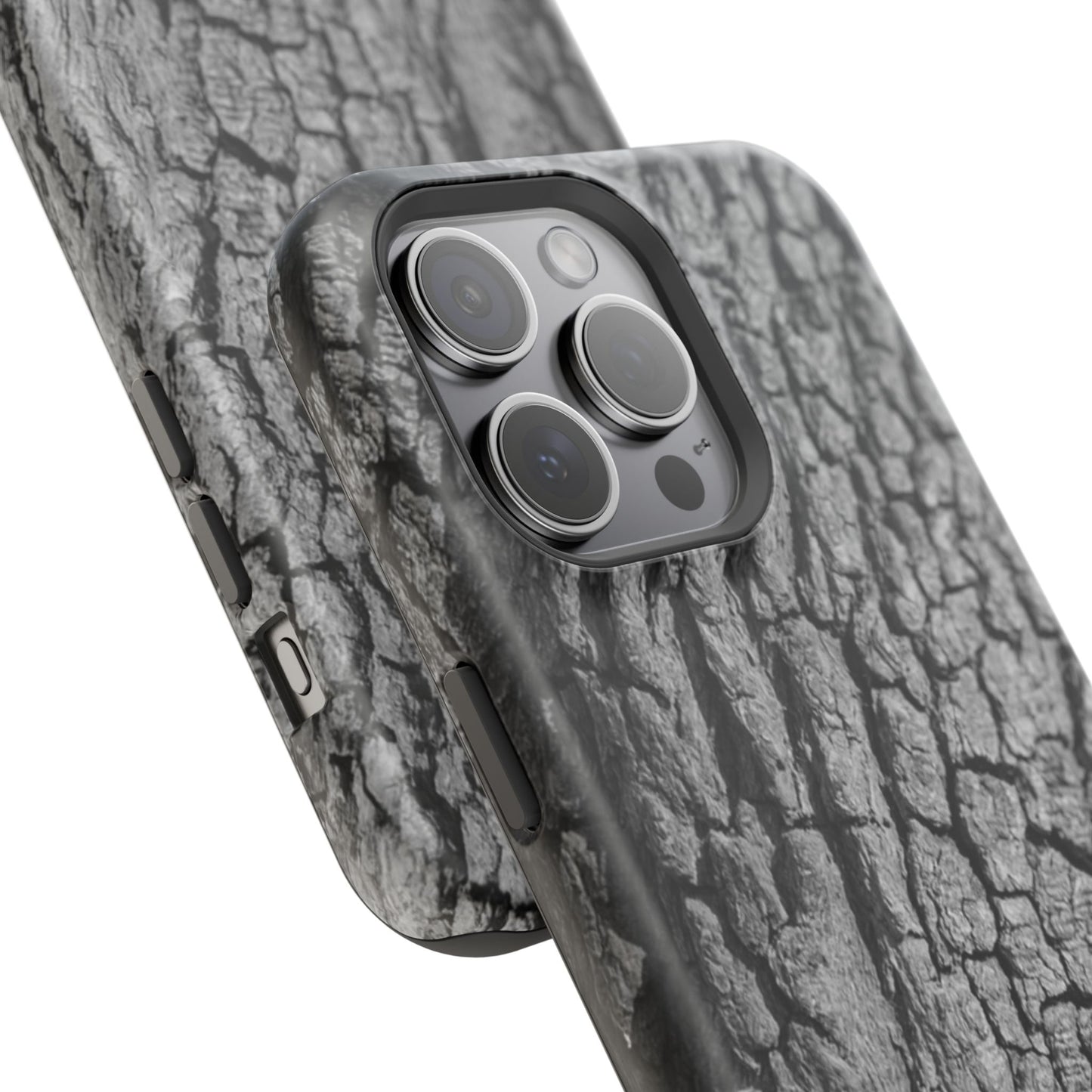 Bark Texture Magnetic Impact Phone Case