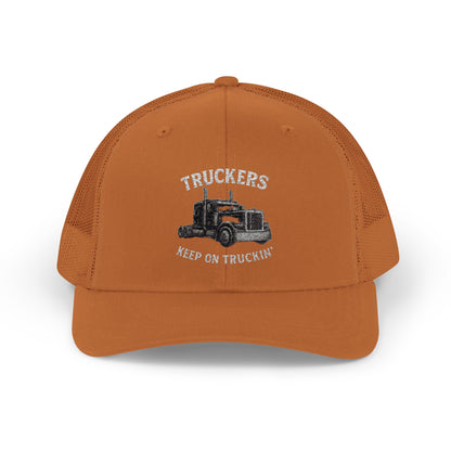 Truck Driver Snapback Cap, Mesh Trucker Hat, Cool Casual Hat, Perfect Gift for Drivers, Trucking Enthusiasts, Outdoor Style - TRV
