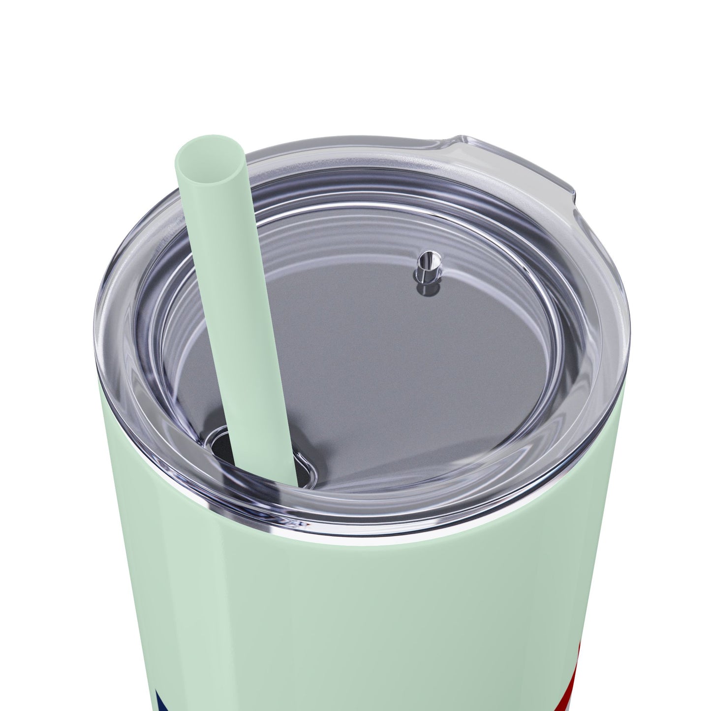 Skinny Tumbler — USA Flag 20oz Straw Tumbler (Patriotic Travel Cup)