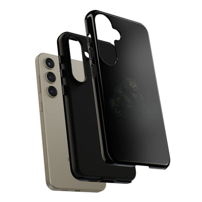 Werewolf phone case with dark monster graphic, tough protective design, fits smartphone, by Printify.
