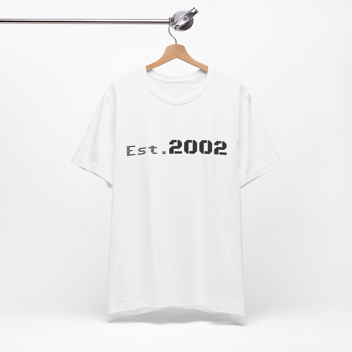 Vintage Est. 2002 T-Shirt by Printify featuring a classic anniversary design on a comfortable casual tee.