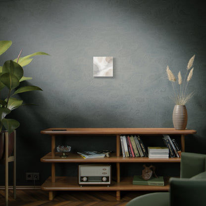 Neutral Abstract Organic Shapes Matte Canvas