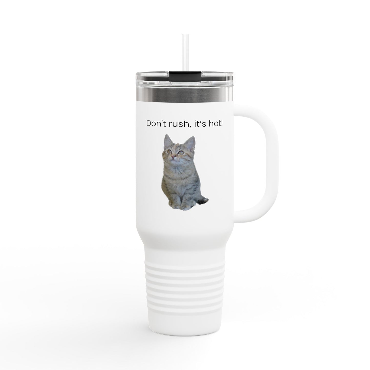 Funny Cat Insulated Travel Mug - 40oz - Perfect for Hot Drinks - TRV