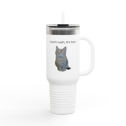 Funny Cat Insulated Travel Mug - 40oz - Perfect for Hot Drinks - TRV