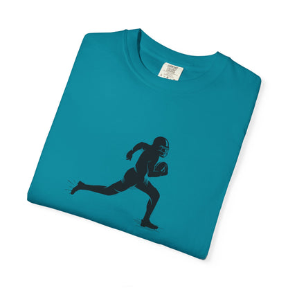 Football Player Graphic Unisex T-Shirt, Casual Sports Tee, Gift for Athletes, Workout Shirt, Everyday Wear, Unique Running Apparel