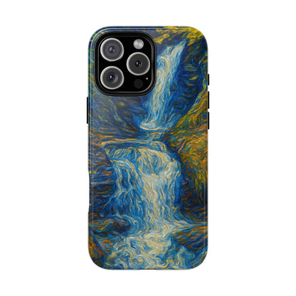 Artistic Phone Case - Waterfall Design, Unique Gift, Phone Accessory, Nature Lover, Original Artwork - TRV