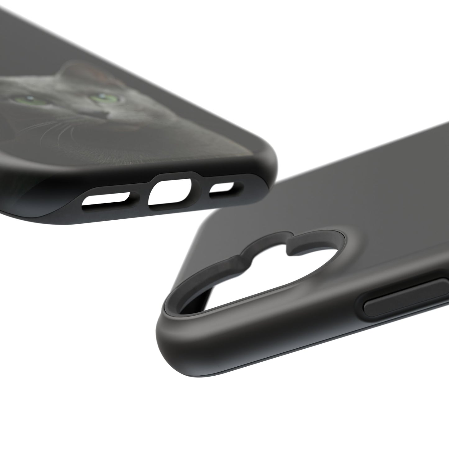 Russian Blue Cat Phone Case — Magnetic Impact-Resistant iPhone Cover
