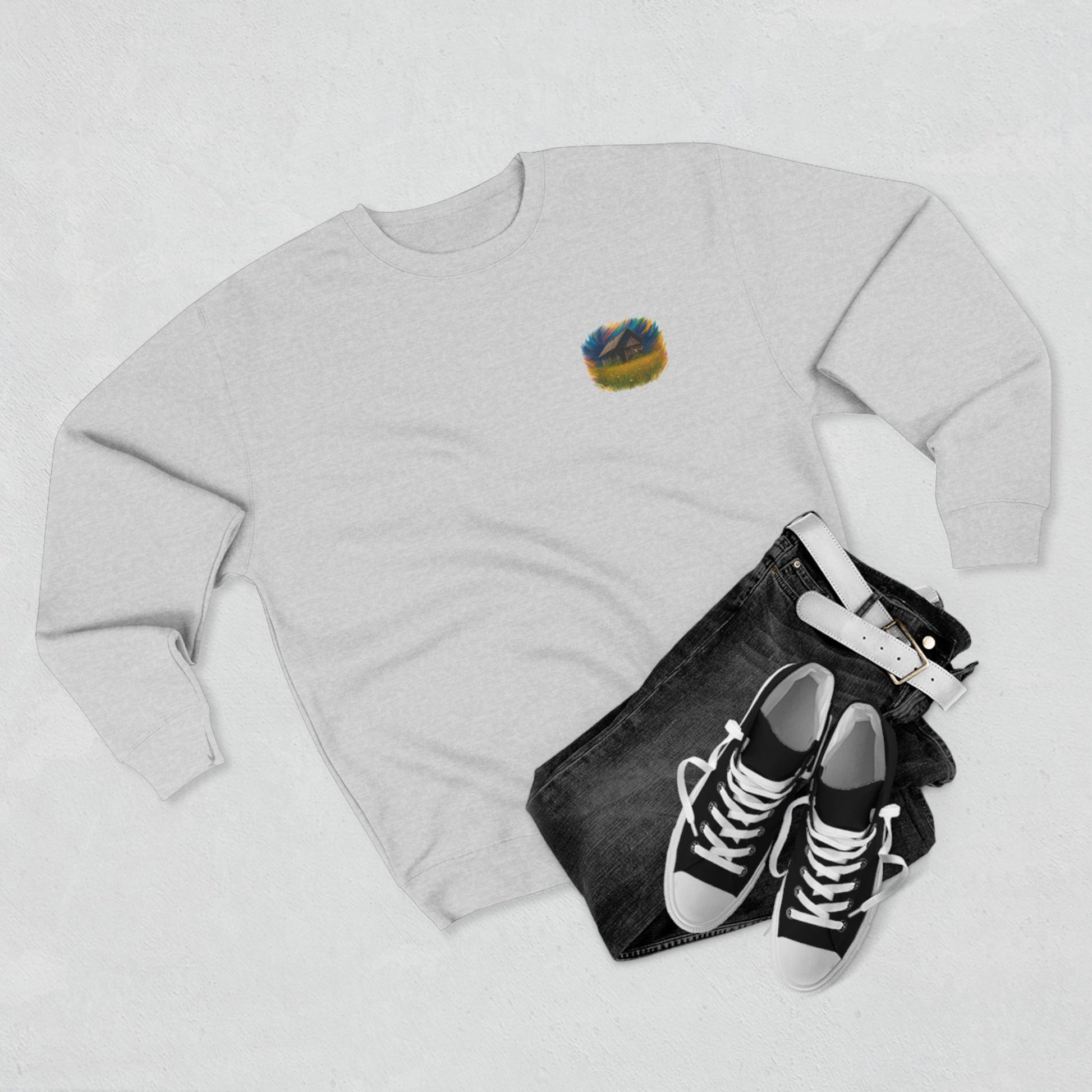 Cozy Dreamers Unisex Crewneck Sweatshirt, Artistic Sweatshirt, Gift for Nature Lovers, Vintage Vibe Apparel, Comfortable Layer, Casual Wear - TRV