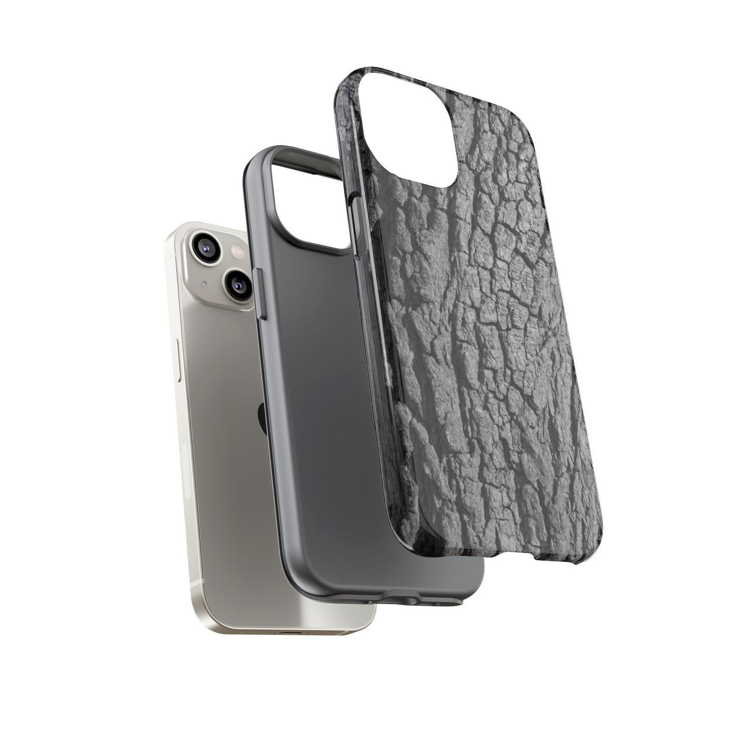 Rustic Bark Phone Case - Tough and Durable Protection - TRV