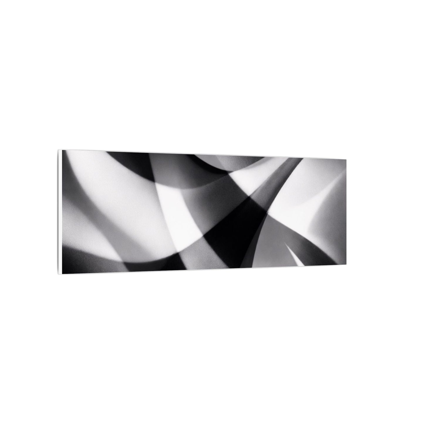 Abstract Black and White Swirl Matte Canvas