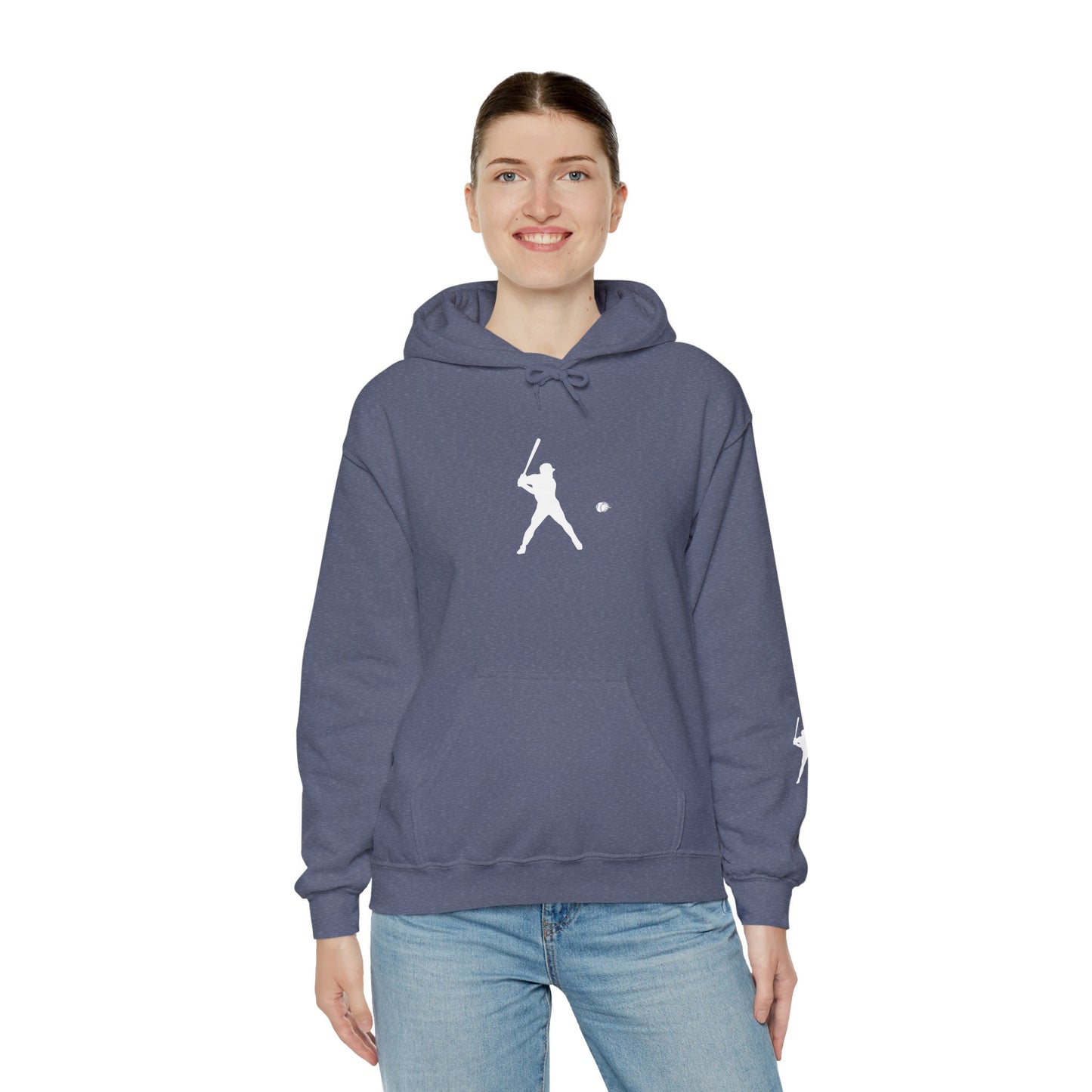 Sporty Unisex Baseball Hooded Sweatshirt, Casual Hoodie for Athletes, Perfect for Gifts, Comfy Streetwear, Ideal for Sports Events, Personal Use - TRV