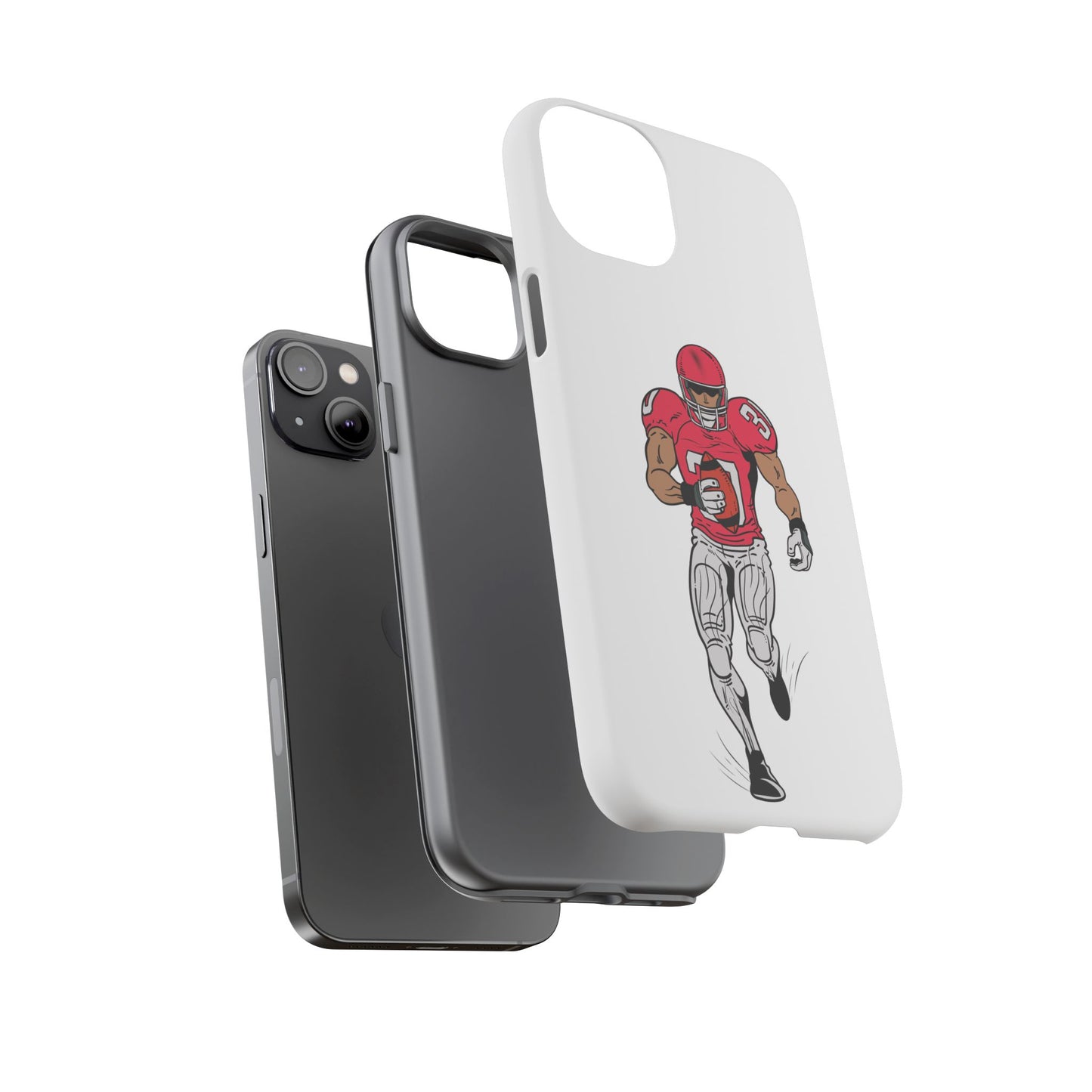 Football Player Tough Case, Sports Phone Cover, Athlete Gift, Tough Phone Case, Fall Sports, Football Lover's Accessory - TRV