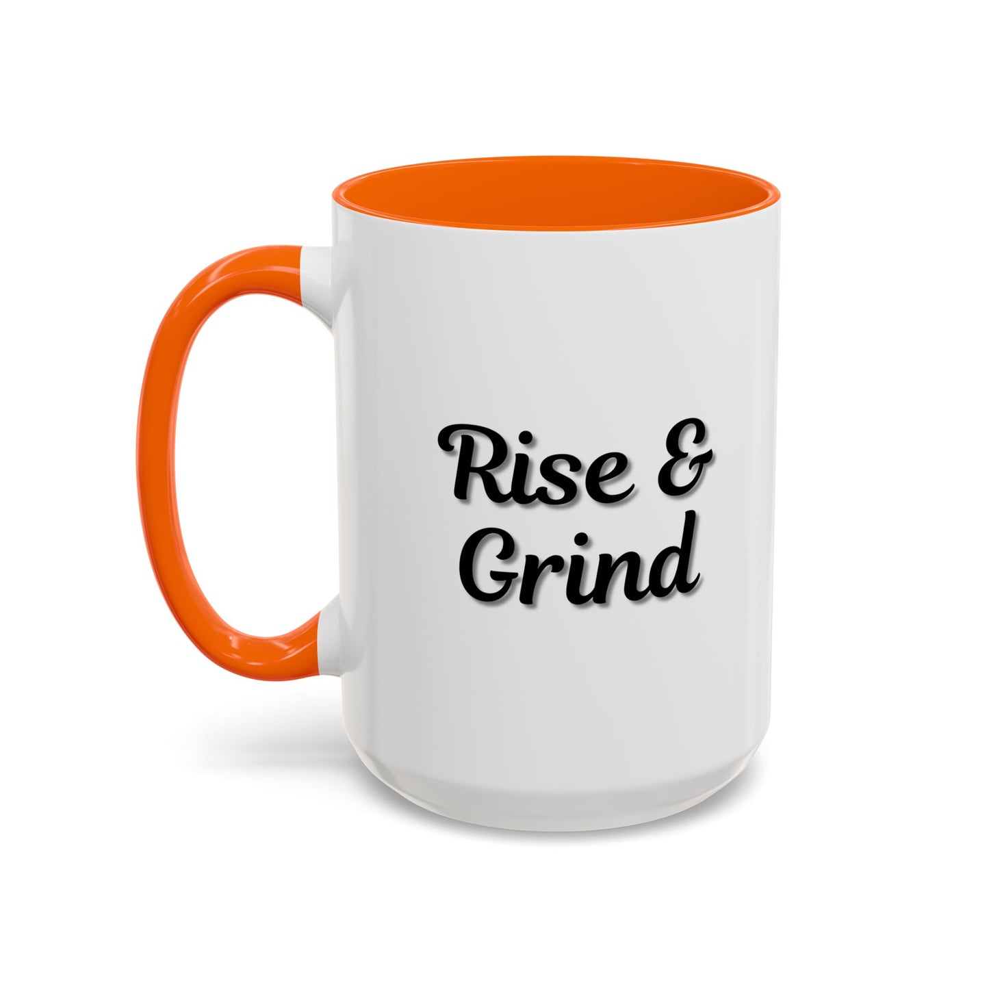 Rise & Grind Coffee Mug – Motivational Black Accent Mug for Daily Inspiration - TRV