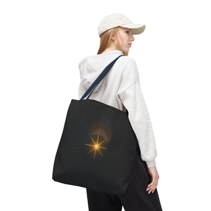 Radiant Starburst Tote Bag | Golden Light Celestial Design - TRV