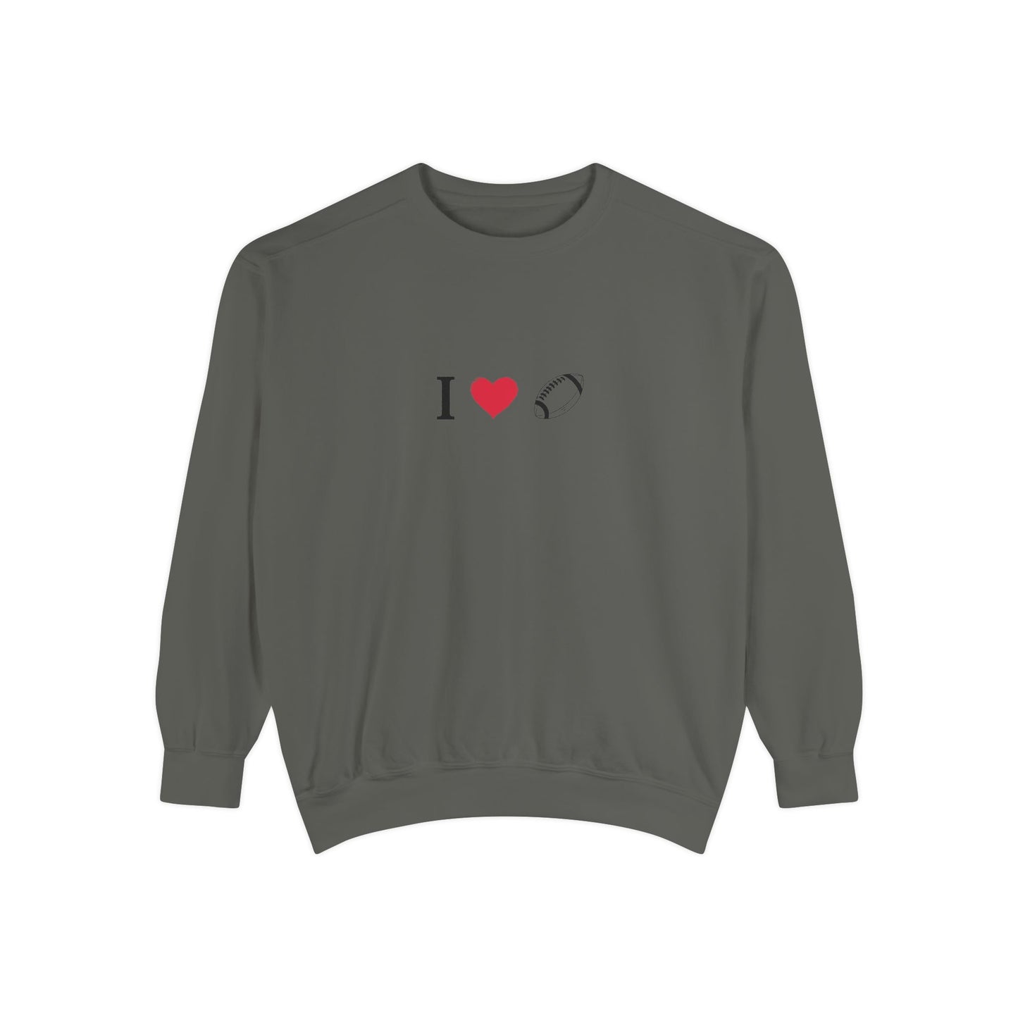 Unisex Sweatshirt, I love Football, Cozy, Perfect for Everyday Wear, Gift Idea for Friends, Couples, and Special Occasions - TRV