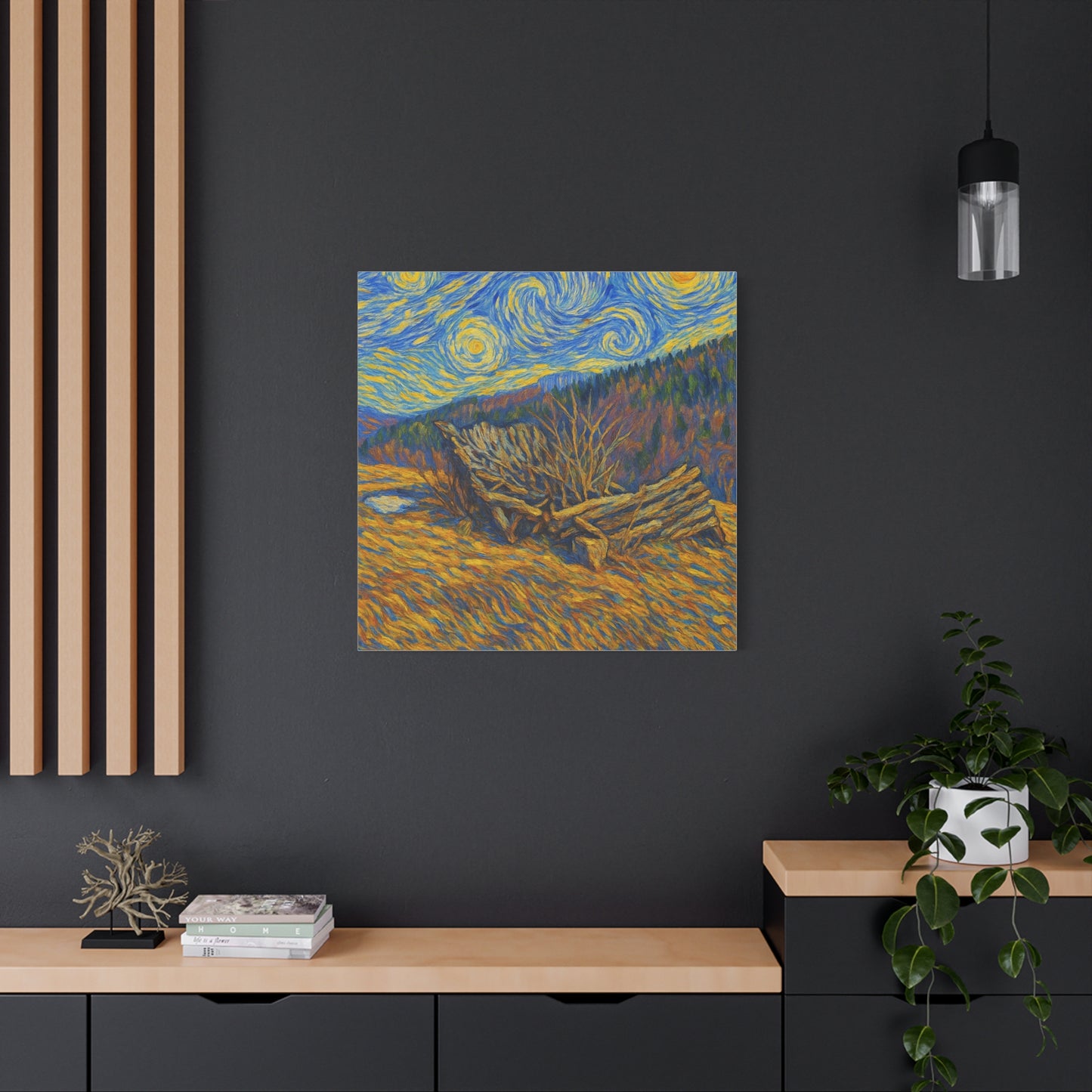 Artistic Van Gogh Style Canvas Wall Art, Nature Inspired Decor, Home Aesthetic, Gift for Art Lovers, Gallery Wall Piece, Living Room Decor, [...] - TRV