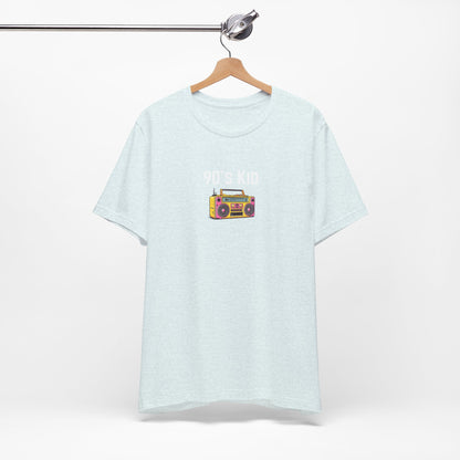 Retro Boombox Tee — 90s Kid Graphic T-Shirt