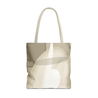 Neutral Abstract Light Beam Tote Bag | Minimalist Geometric Pattern