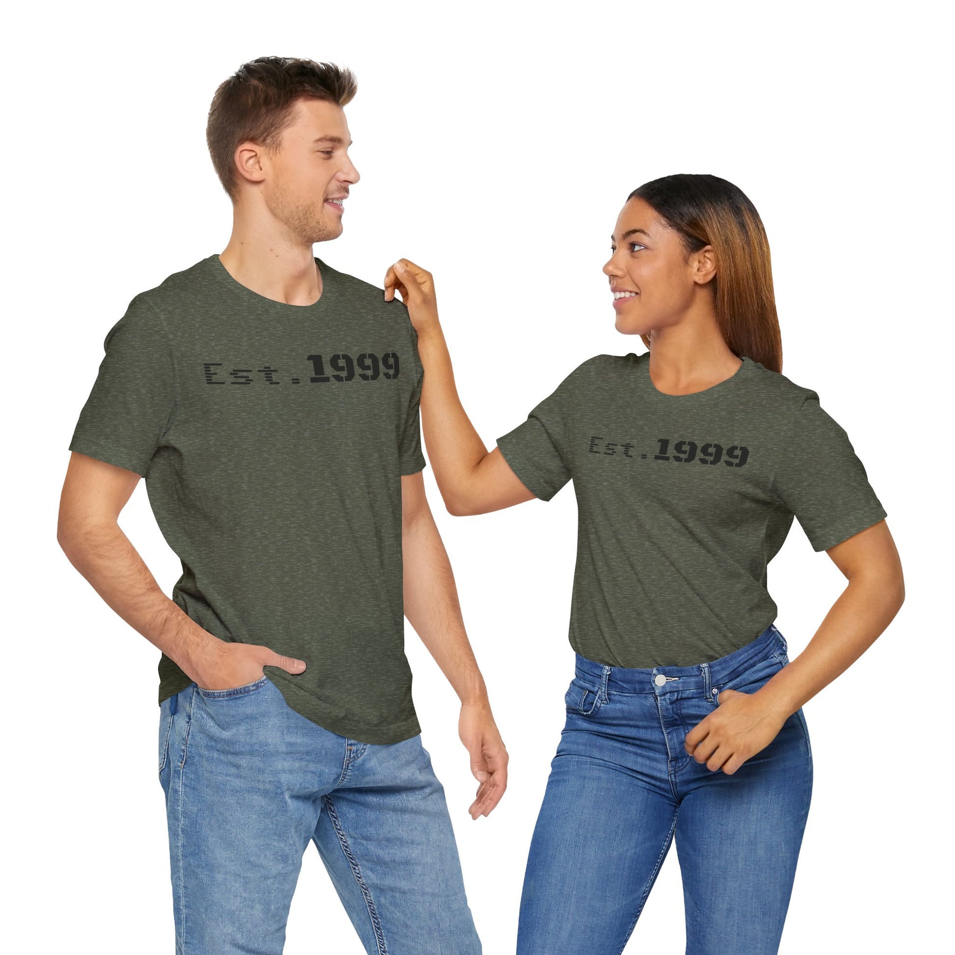 Established 1999 Unisex Tee | Vintage Birth Year Shirt, Casual Birthday Gift, Personalized Family Reunion Apparel, Retro Style [...] - TRV