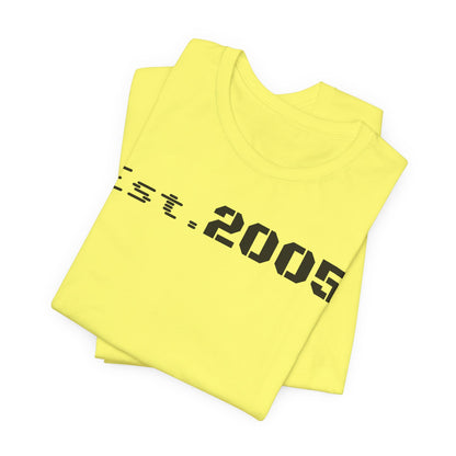 Est. 2005 Unisex Tee, Vintage T-Shirt, Custom Year Shirt, Birthday Gift, Casual Wear