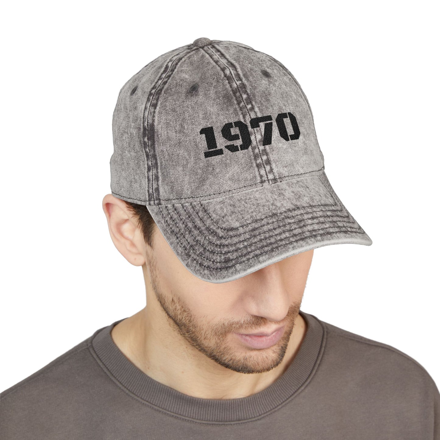 Vintage Embroidered Cap, Retro Baseball Hat, 70s Style Headwear, Gift for Dad, Casual Fashion Accessory - TRV
