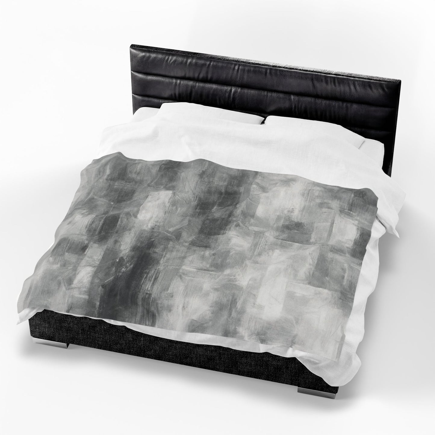 Velveteen plush blanket with all-over print, soft cozy throw for living room or bedroom, by Printify.