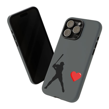 Printify Baseball Love phone case featuring sports-themed design, durable protective cover for sports enthusiasts.