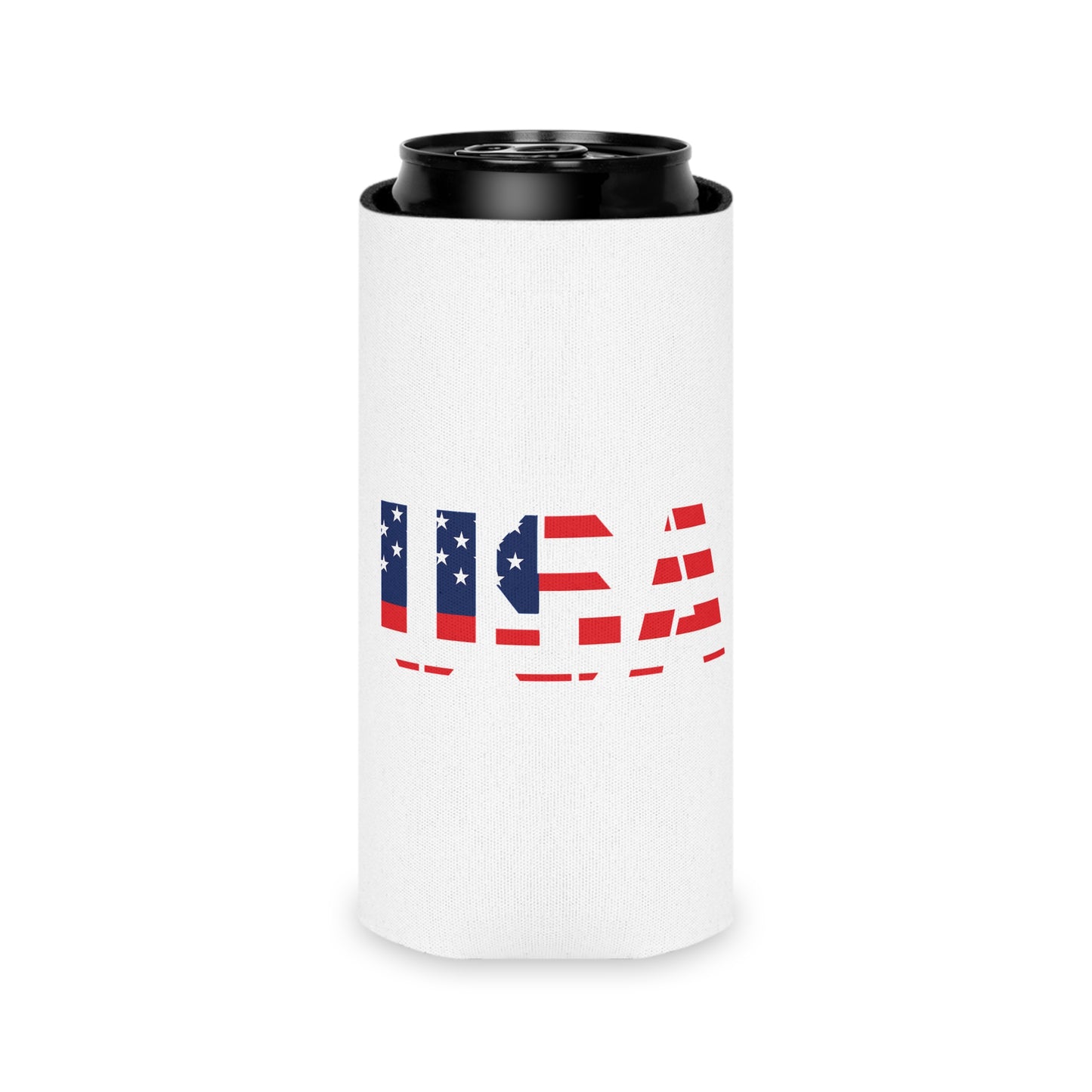 USA Flag Can Cooler – Patriotic Beer Koozie for 4th of July & Memorial Day