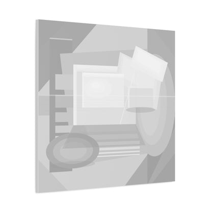 Abstract Geometric Collage Matte Canvas