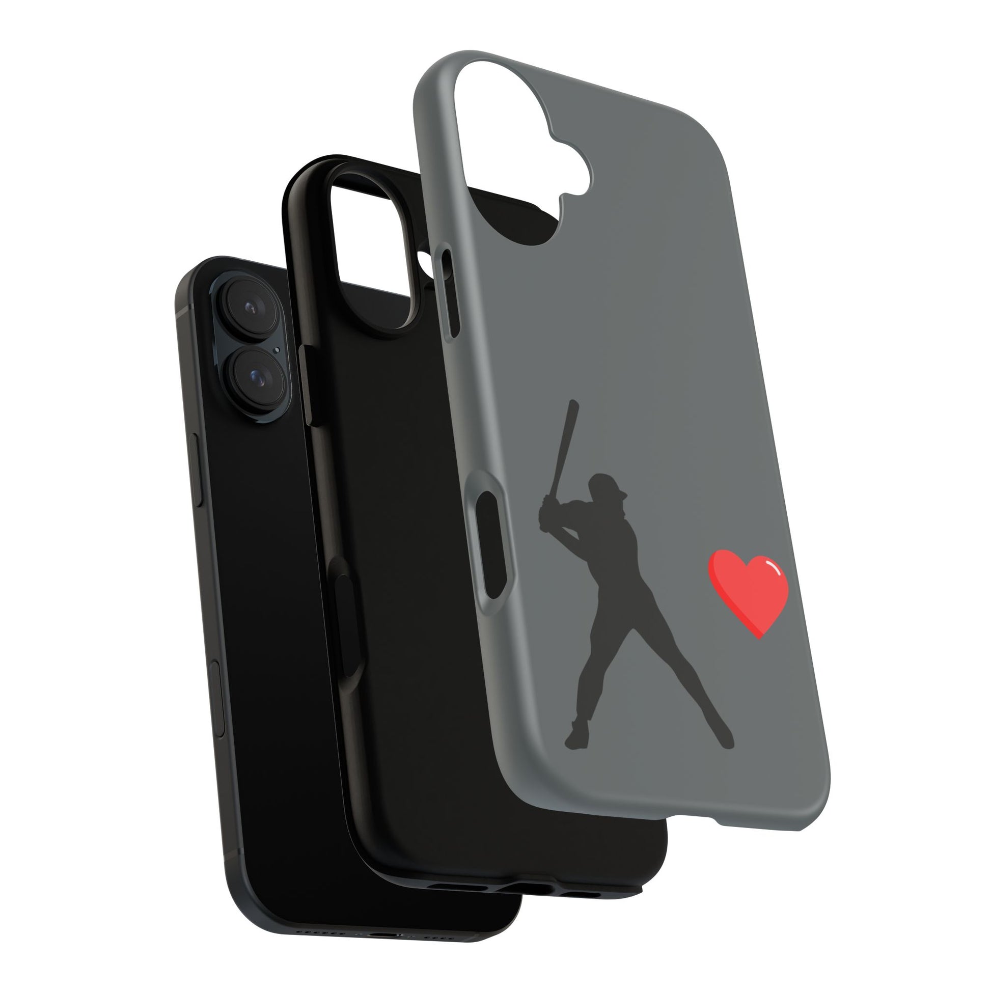 Printify baseball love phone case featuring sporty design, durable protection, perfect for sports fans and Father's Day gift.