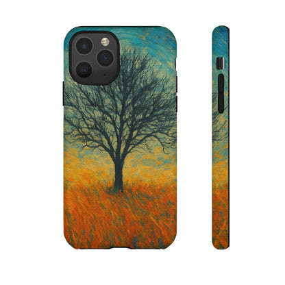 Artistic Phone Case with Tree Design, Nature Lover Gift, Unique Phone Cover, Holiday Present, Eco-friendly Tech Accessories - TRV