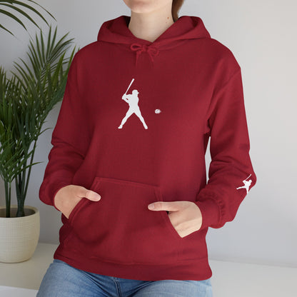 Sporty Unisex Baseball Hooded Sweatshirt, Casual Hoodie for Athletes, Perfect for Gifts, Comfy Streetwear, Ideal for Sports Events, Personal Use - TRV