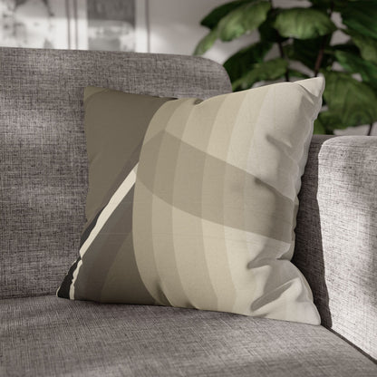 Abstract Neutral Leaf Artwork Pillowcase | Square Pillowcase