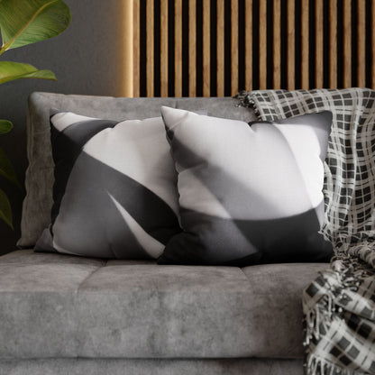 Abstract Black and White Photo Pillowcase, Square Pillowcase