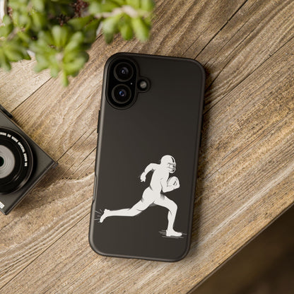 Football Player Phone Case, Tough Cases, Sports Phone Cover, Gift for Athletes, iPhone & Samsung Accessories, Running Player Design - TRV