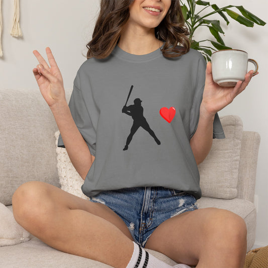 Baseball Batter Heart T-Shirt