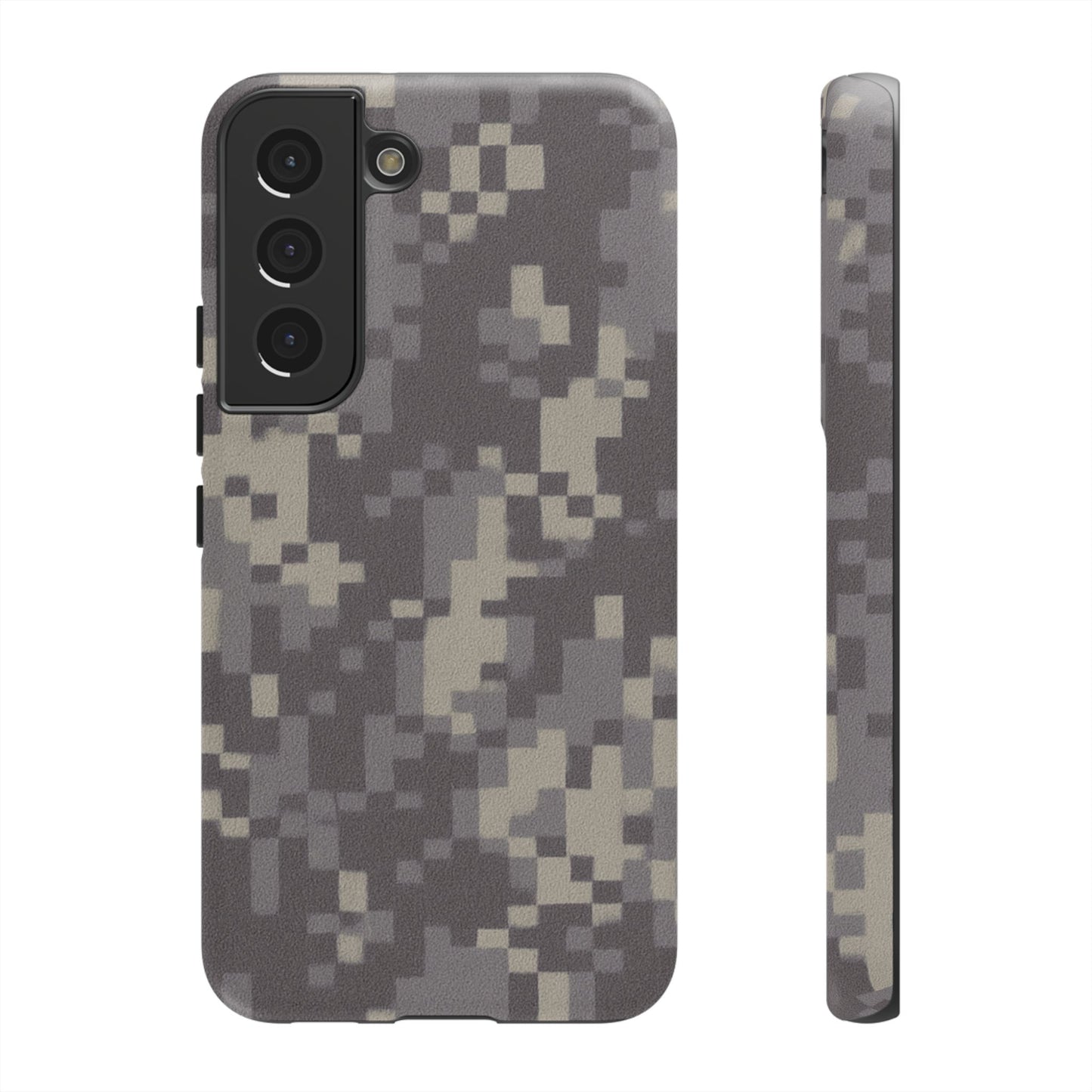 Digital camouflage tough phone case by Printify, rugged protective cover for smartphones with a durable camo design.