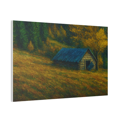Rustic Canvas Wall Art, Nature Landscape Painting, Autumn Decor, Farmhouse Wall Art, Cozy Home Decoration - TRV