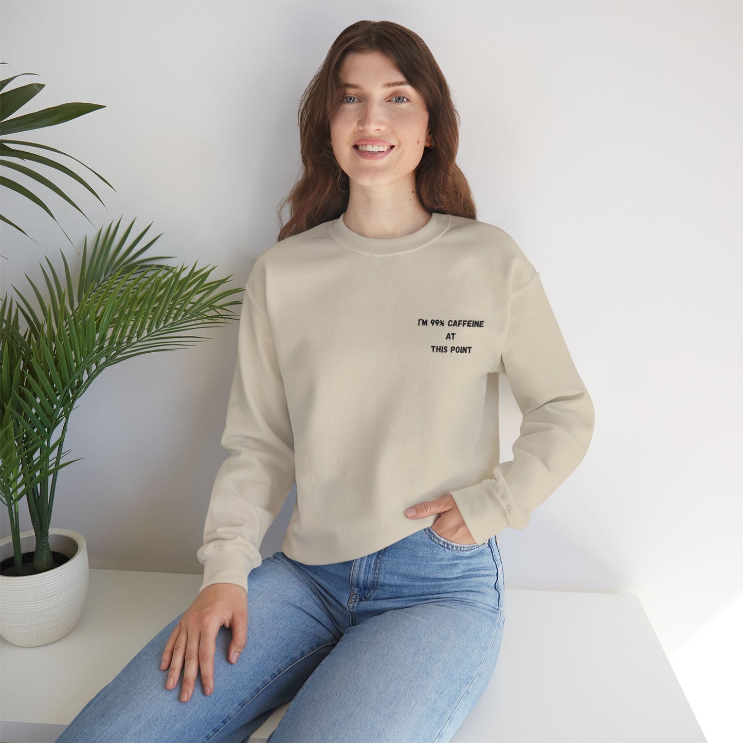 Caffeine Lover's Crewneck Sweatshirt | Unisex Heavy Blend - TRV