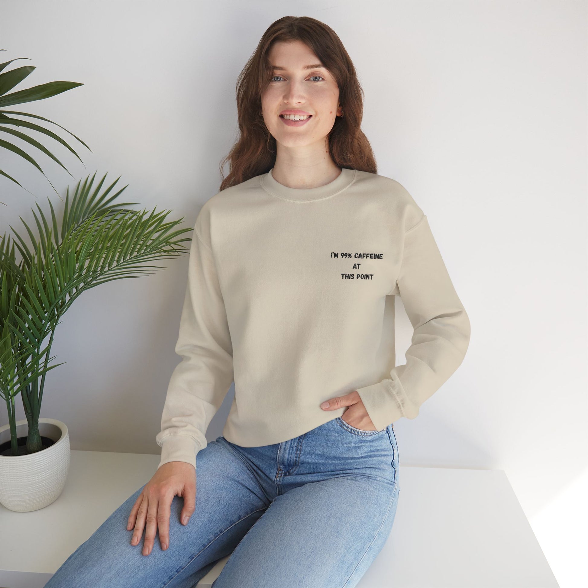 Caffeine Lover's Crewneck Sweatshirt | Unisex Heavy Blend - TRV