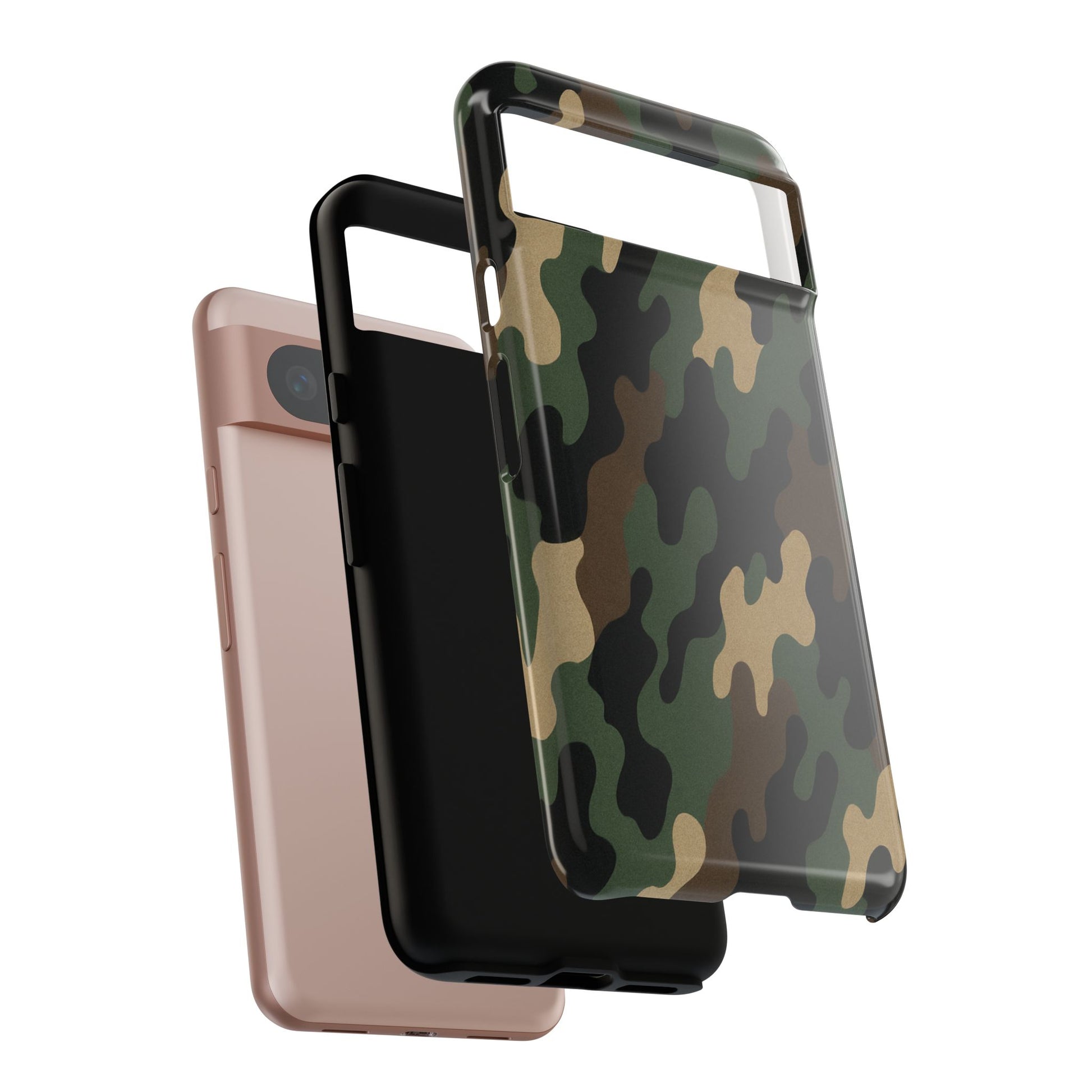 Camouflage Phone Case, Tough Cases, Military Style, Unique Phone Accessories, Gift for Him, Durable Phone Cover - TRV