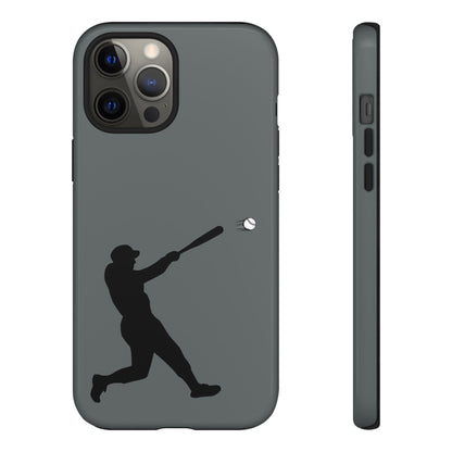 Printify baseball batter phone case, tough protective smartphone cover featuring a baseball player design, for fans.