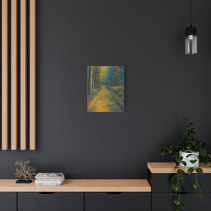 Van Gogh Style Forest Canvas Art | Nature Wall Decor, Home Office Accent, Gift for Nature Lovers, Gallery Wrapped, Living Room Wall Art - TRV