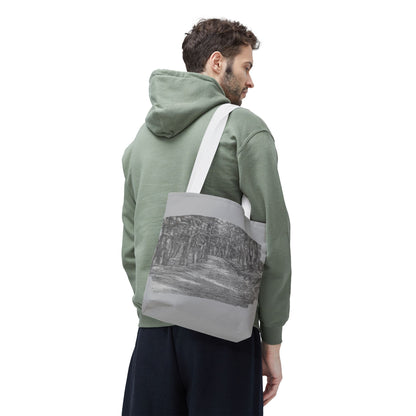 Scenic Path Tote Bag, Reversible Tote, Eco-Friendly Shopper, Outdoor Adventure Bag, Gift for Nature Lovers, Stylish Carryall - TRV
