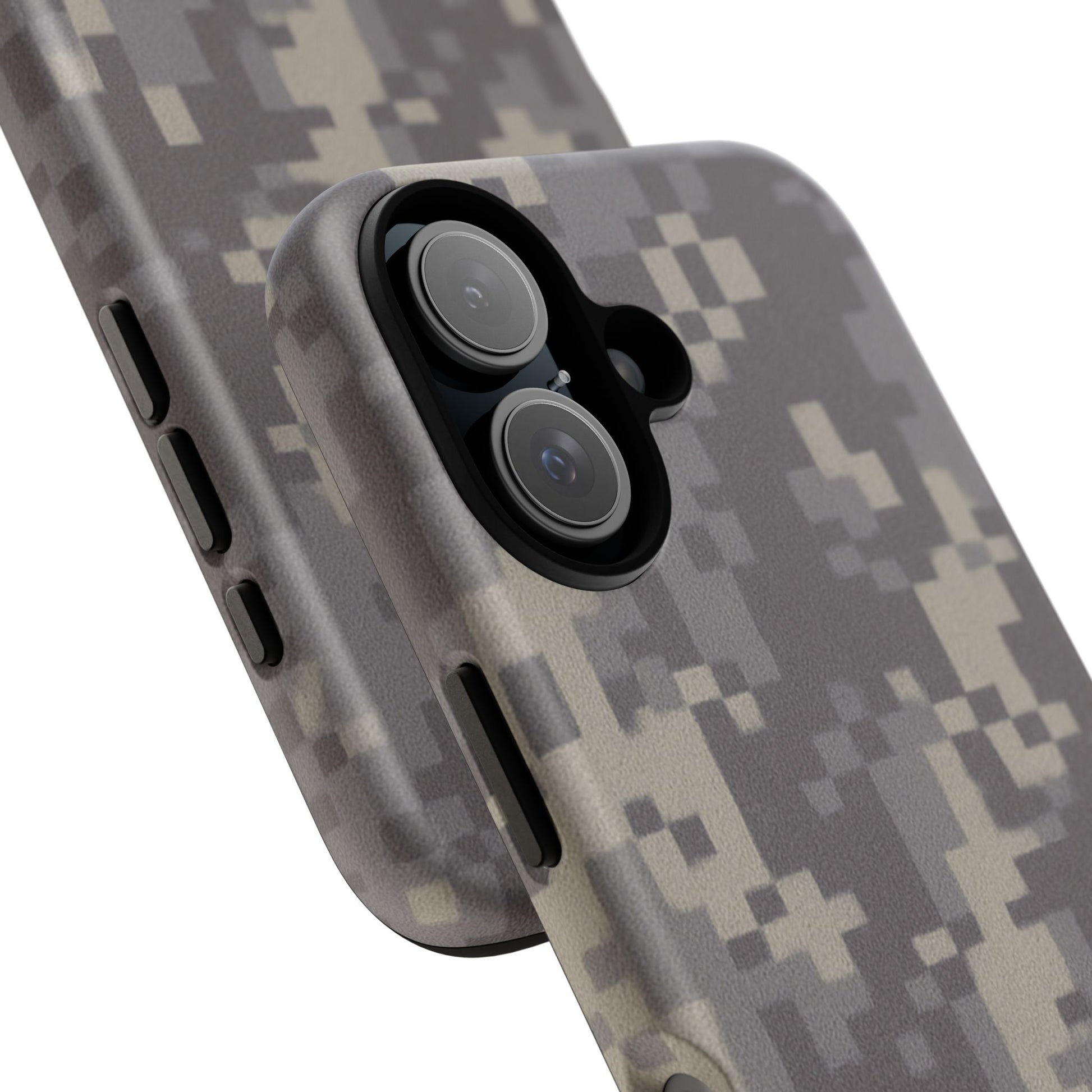 Rugged digital camo Printify tough phone case providing durable protection for smartphones with a rugged camouflage design.