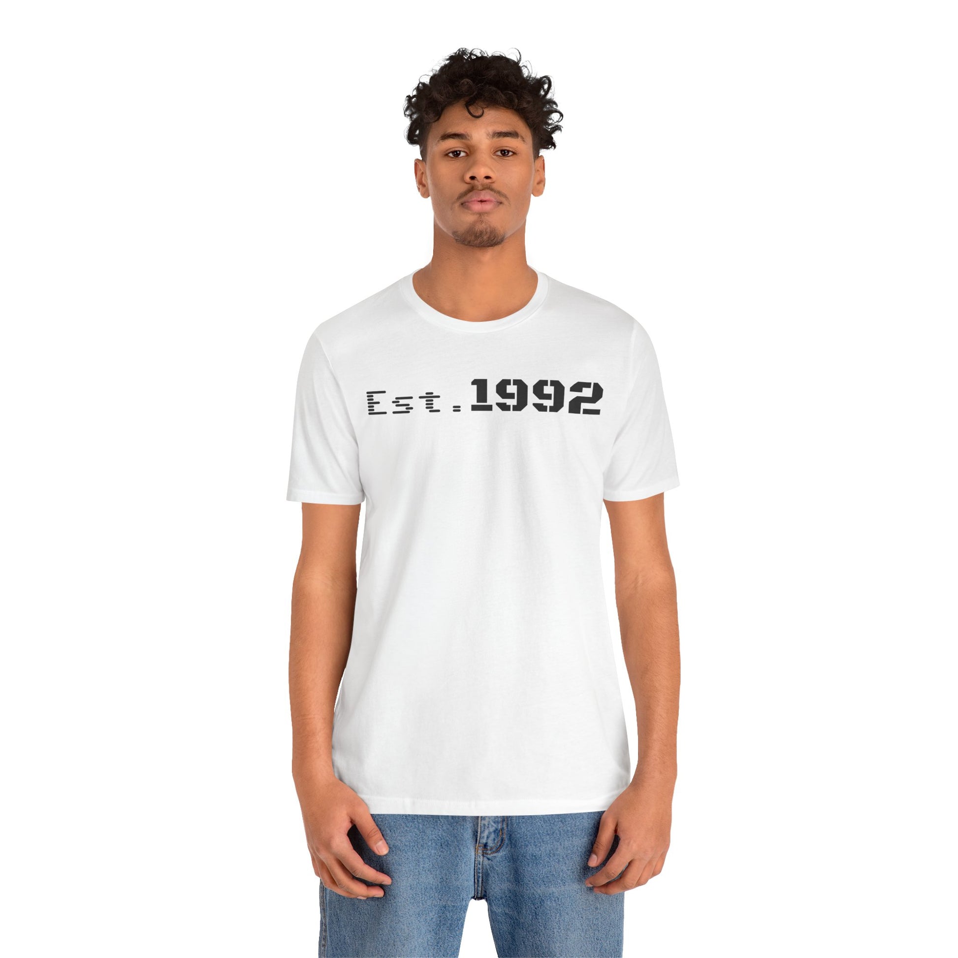 Est. 1992 Unisex Jersey Tee - Retro Birthday Gift, Casual Wear, Cool Vintage T-Shirt, Gift for Him, Gift for Her - TRV